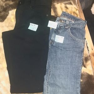 2 pair boys pants 1 size 12 1 size 14